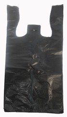 1500ct SMALL Black Plastic Bags Retail Grocery Store Shopping Carry Out Waste