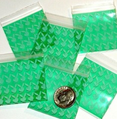 100 Apple baggies Bunnies 1.5 x 1.5″ mini zip bags 1515 reclosable