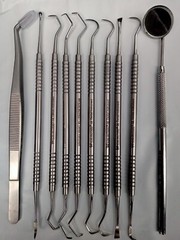 Dental Composite Resin Filling Filled Repair Spatula Instruments Tools 10 Pcs