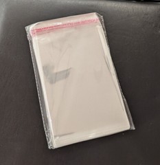 100 Resealable Cellophane Self Adhesive Bags – Clear Seal Cello Plastic bags OPP