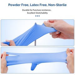 Puncture Resistant Nitrile Gloves Touchscreen Compatible 100pcs Latex Free S-XL