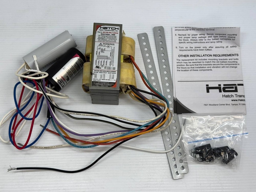 NEW IN BOX Hatch GC100-MLT-HXCA-K 100W METAL HALIDE BALLAST 120-277V Pulse Start