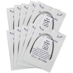 Dental Orthodontic Super Elastic Niti Round Arch Wires Ovoid Form 012-020 ns