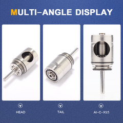 DMXDENT Dental 1:5 Increasing LED Red Ring Contra Angle Handpiece Fit NSK Motor