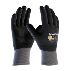PIP 34-846 ATG MaxiFlex Micro Foam Nitrile Grip WORK GLOVES Dotted Palms 6 PAIR