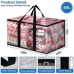 RoomHacks Heavy Duty Clear Moving Bags with Reinforced Handle and Double Zip…
