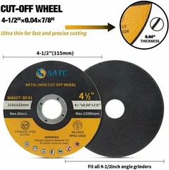 100 PCS 4-1/2″ x .040″ x 7/8″ Cut off Wheels Stainless Steel Metal Cutting Discs