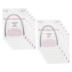100PCS Orthodontic Stainless Steel Arch Wire Ovoid Form Round Rectangular Squre