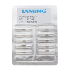 Dental Diamond Burs FG 368/023F Pointed Football Fine Grit For High Speed Bur