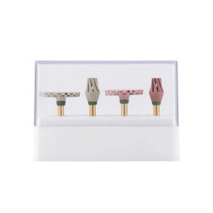 4 Pcs/Box Dental Diamond 135°C Autoclavable Composite Polishing Brush Wheels Kit
