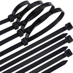 100 BLACK CABLE ZIP TIES Heavy Duty UV Resistant UL 4 6 8 10 12 15 18 24″ & 36″