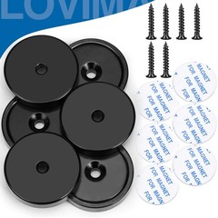 Magnets with Holes, 110 lb+ Waterproof Strong Neodymium Cup Disc Magnets with…