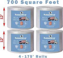 3/16″ x 700′ Ft Bubble Roll Small Bubbles 12″ Wide (QUALITY) Cushion Wrap
