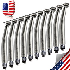 USA 10 Yabangbang Dental LED E-generator High Speed Handpiece 4 Hole