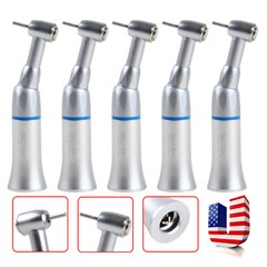1-5* Dental Slow Low Speed Contra Angle Handpiece Push Button Fit FG 1.6mm Bur
