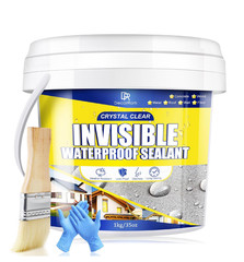 Transparent Waterproof Coating, 70oz Clear Waterproof Sealant – Concrete Crac…