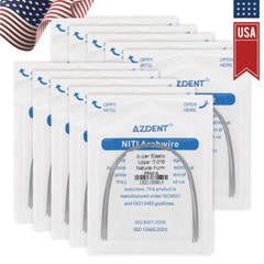 10X AZDENT Dental Orthodontic Super Elastic Niti Reverse Curve Round Arch Wires