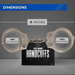 Police Magnum Nickel Plated Handcuff Restraints- Tactical Security Gear