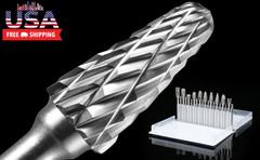 20 Pcs Carbide Burr Bits 1/8″ Shank Compatible with Dremel Milwaukee Metal Grind