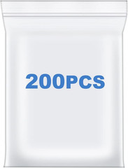 200 PCS Clear Zip Lock Bags 3×4 Inch 2.4 Mil Reclosable Plastic Storage Bags