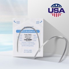 AZDENT Dental Orthodontic Arch Wire Super Elastic NiTi Ovoid Round Rectangular
