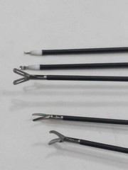 Laparoscopic L-Hook Fenestrated Maryland Grasper Curved Scissors Instrument