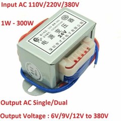 1W To 300W Power Transformer 110/220/380V To 6V 110V -380V Output AC Single/Dual