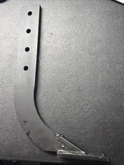 BOX BLADE 16-INCH RIPPER SHANK 5-HOLE BOX SCRAPER SHANK, BLACK