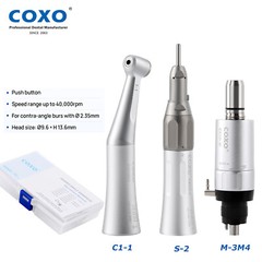 COXO Dental Low Speed Handpiece Contra Angle/Straight Inner Water Air Motor 4H