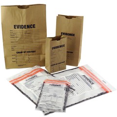 Evidence Bags Sample Pack of 12 Paper and Plastic
