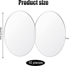 10 Pieces 6 Inch Clear Acrylic Circle Sheet Acrylic round Disc Acrylic Circle