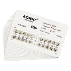 AZDENT Dental Ortho 1st Molar Buccal Tubes /Bracket Braces Mini MBT Roth 018/022