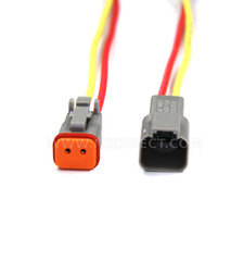 Assembled Deutsch 2,3,4,6,8,12 Pin,12, 14, 16 & 18 AWG waterproof connector