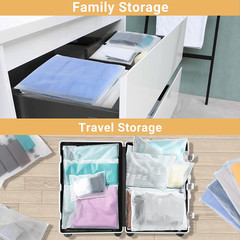 T-Shirt Bags, 100PCS 9X12 Inch Frosted Zipper Packaging Bags for Clothing, Resea