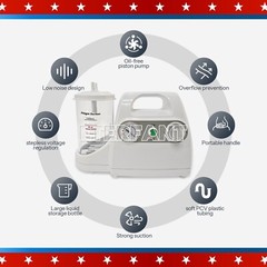 Portable Dental Suction Machine Oral Emergency Vacuum Phlegm Suction Unit ≤65dB