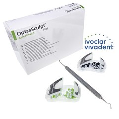 1set Dental Composite Resin Fill Handle Spatula Foam Veneer OptraSculpt Pads Kit