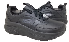 Skechers Women’s Work Relax Fit D’Lux Walker Lace Up Shoes Black Size:8 121M