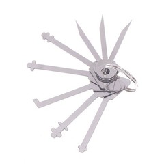 14 In 1 Comb Set Stainless Steel Lock Repair Tool Bypass Locksmith Tools