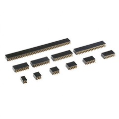 2.54mm 0.1″ PCB Header Vertical Female Socket Connector, Single/Double Row Pin
