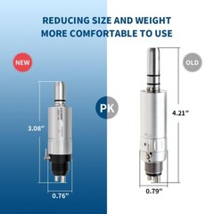 AZDENT Dental Handpiece Slow Low Speed Contra Angle Straight Air Motor 2/4Hole