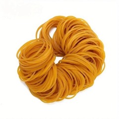 High Elastic Yellow Rubber Bands 38mm – Durable Set of 100