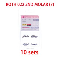 40pc Dental Buccal Tubes Orthodontic brackets 1st Molar 2nd Roth/MBT Non-Convert