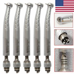 1-5 Dental Standard Turbine High Speed Handpiece and 4Hole Quick Coupler Swivel