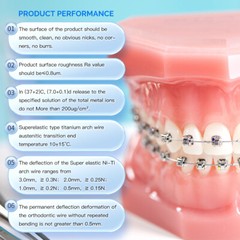 AZDENT Dental Orthodontic Super Elastic Niti Arch Wires Round Ovoid/Natural Form