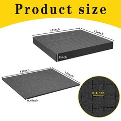 DECOHS 4 PCS Pick Apart Foam Insert- 2 Size Pick and Pluck Foam- Pluck Pre Cube