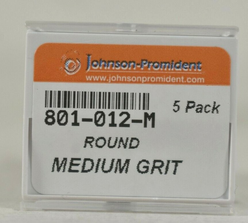15 Pack 801-012-M Round Medium Grit Johnson Promident Dental Diamond Burs