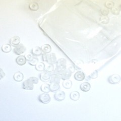 LATEX-FREE O RINGS BPA-Free Hemorrhoid Bands Clear Color 100-Pack