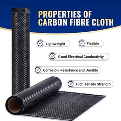 10FT Carbon Fiber Repair Kit 12in Fabric Cloth Roll Epoxy Resin Hardener DIY