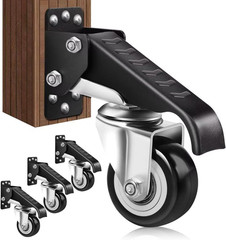 4Pack Retractable Workbench Casters Kit, Heavy Duty Workbenches Wheeels with 600