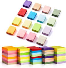 (40 Pads) Sticky Notes 1.5×2 in, 16 Colors Post Self Stick Pad Its, Clean Remova